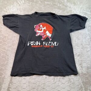 VTG Pink Floyd Animals Tour 1977 Shirt Sz Med Cropped RARE Faded Worn See Pics